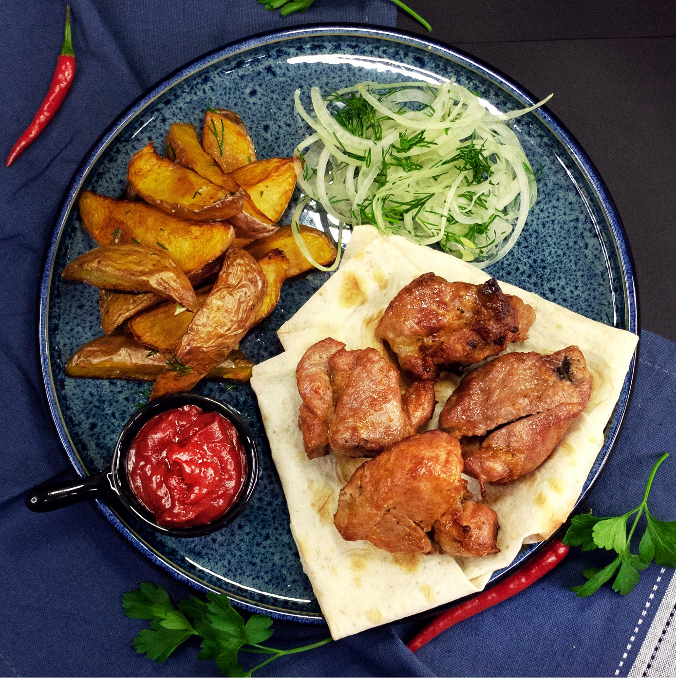 Шашлык из свиной шейки