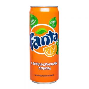 Фанта апельсин 0.33л.