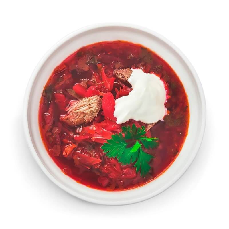 Борщ из свежей капусты