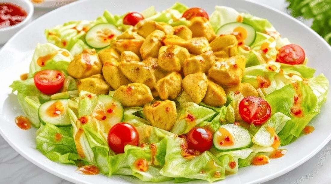 Салат с цыпленком карри 230г