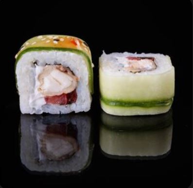 Ролл Фреш с окунем