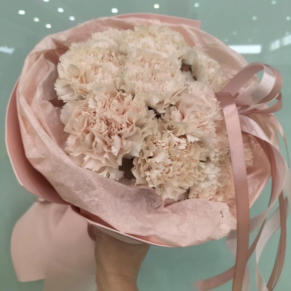 Букет диантусов "Нежное сердце"