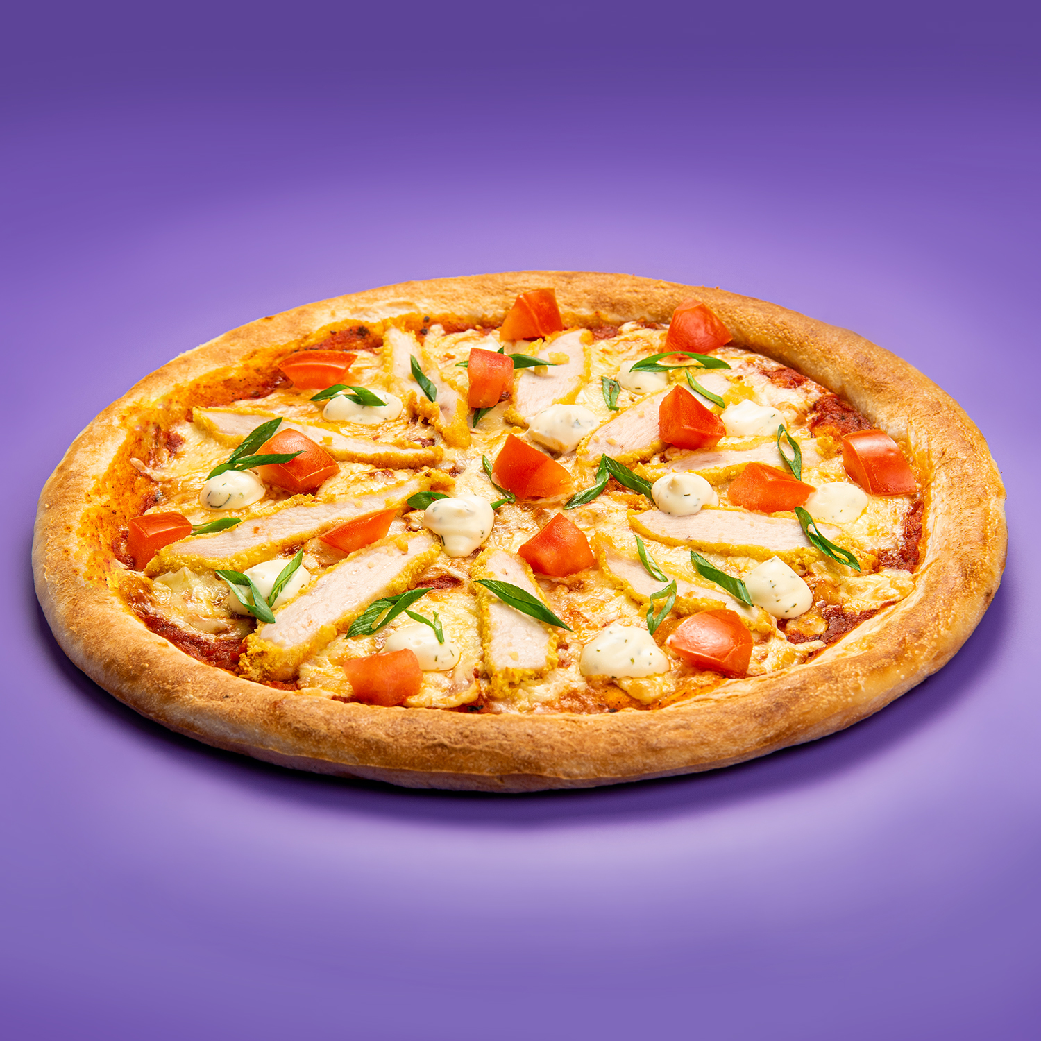 Пицца Ранч с хрустящим цыпленком 25 см