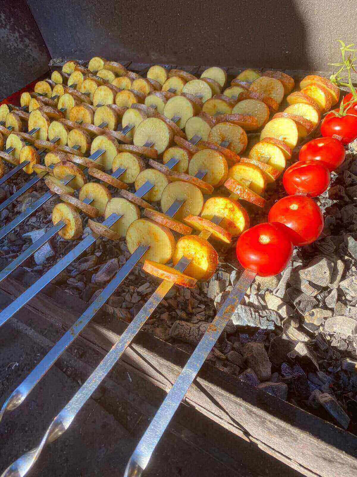 Картофель на углях