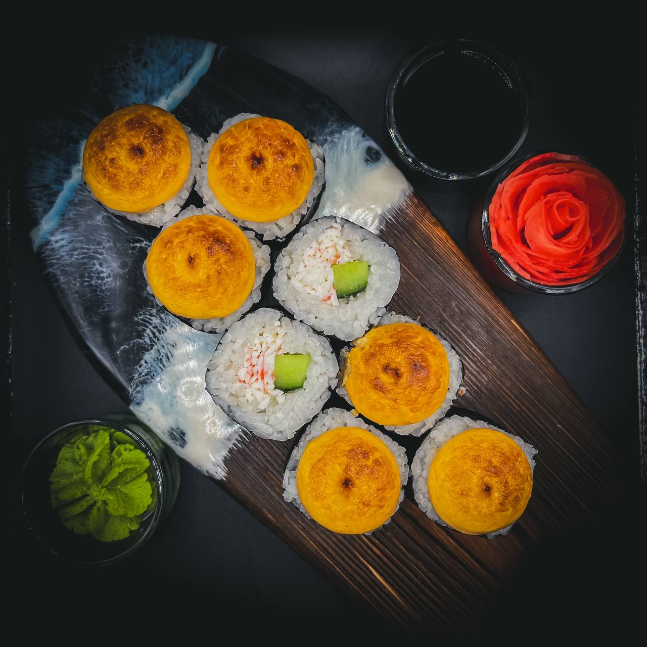 Острый с крабом