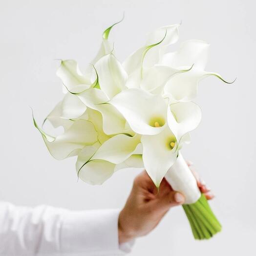 Букет невесты, моно букет каллы 