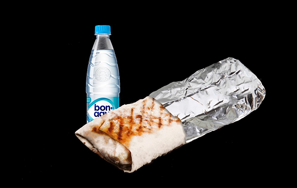 Шаурма со Питер свининой + напиток