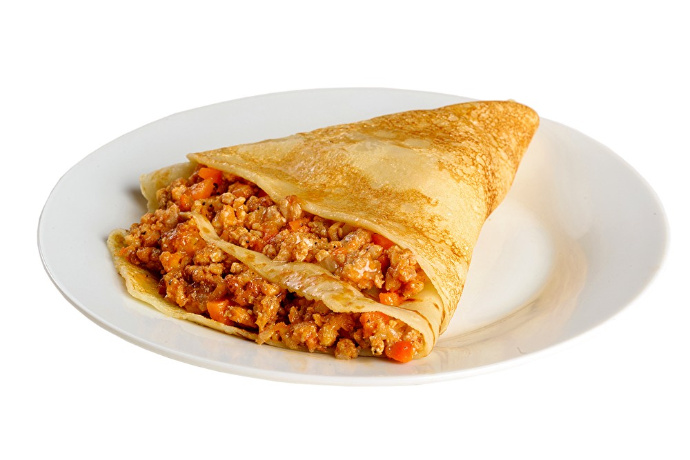 Блин с мясом