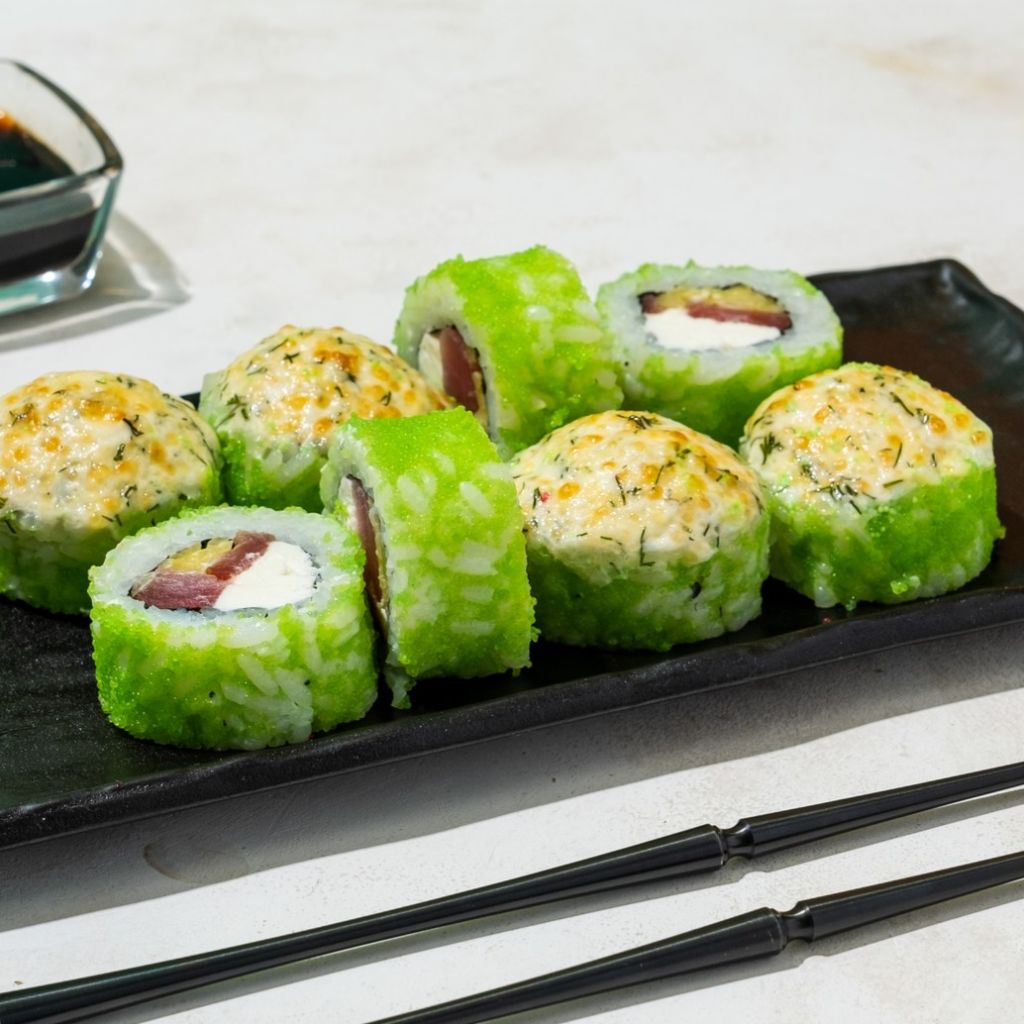 Запеченные с тунцом и дайконом