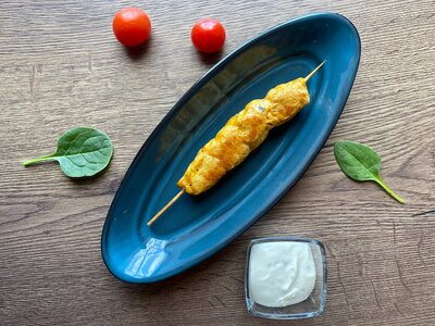 Мини-шашлычок из курицы
