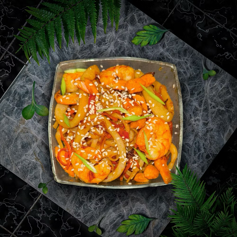 Удон с морепродуктами