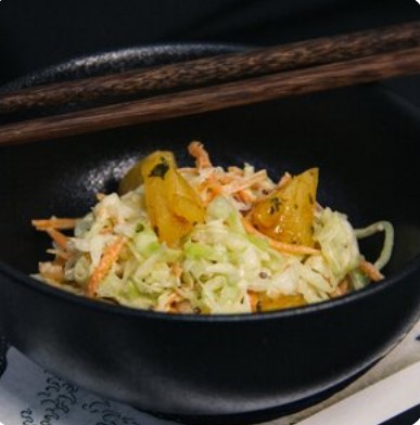Коул слоу с ананасом кимчи