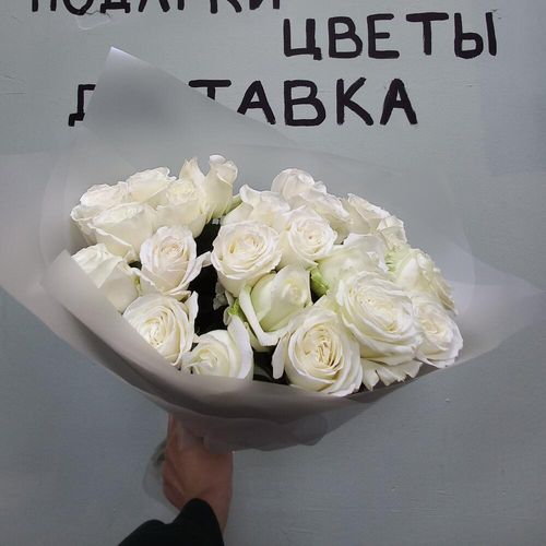 Букет белых роз Эквадора