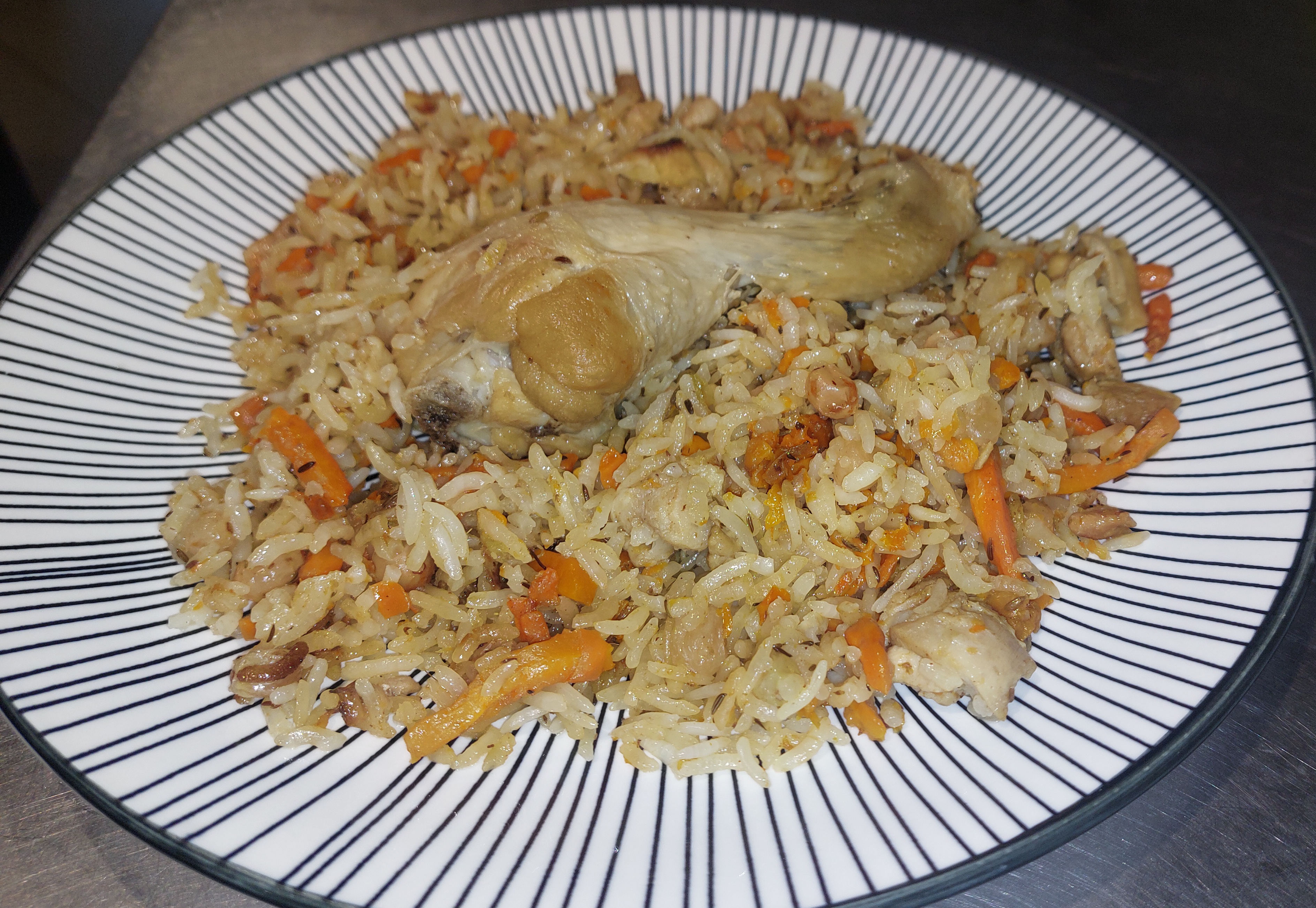 Плов Андижанский с куриной голенью