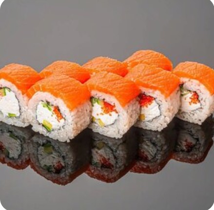 Филадельфия лайт с тигровой креветкой