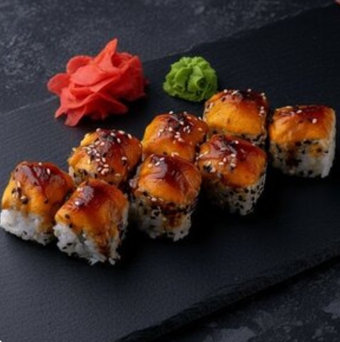 Запеченный ролл Тести