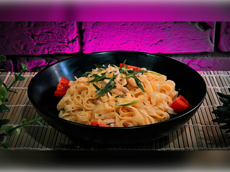 Паста Альфредо с курицей