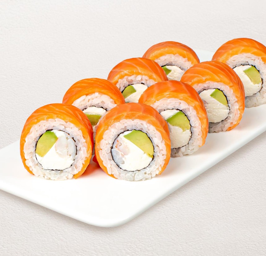 Филадельфия с тигровой креветкой