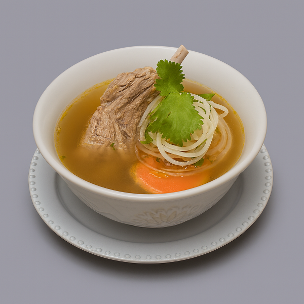 Наваристый суп на бульоне из бараньей