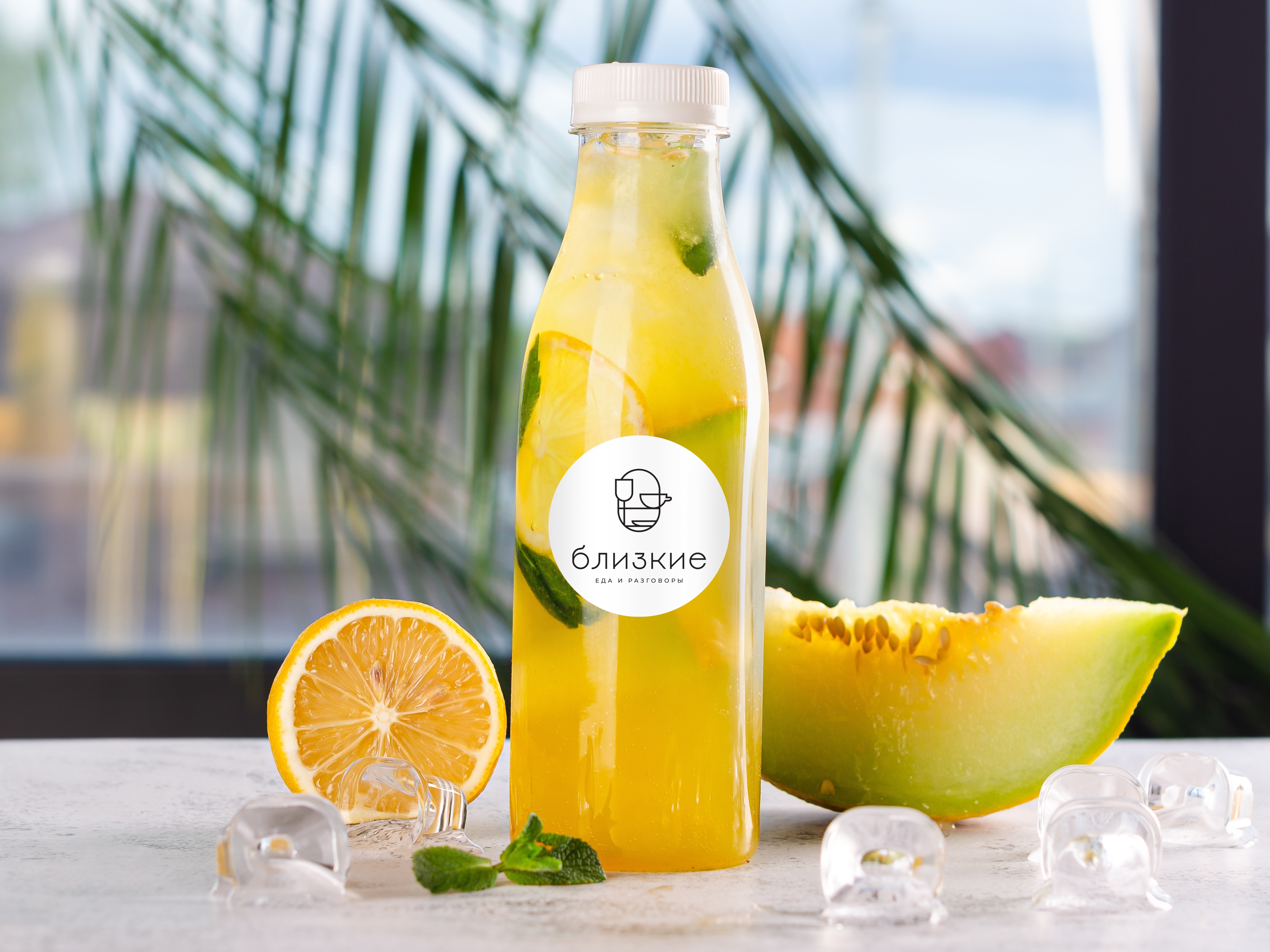 Лимонад дыня-манго