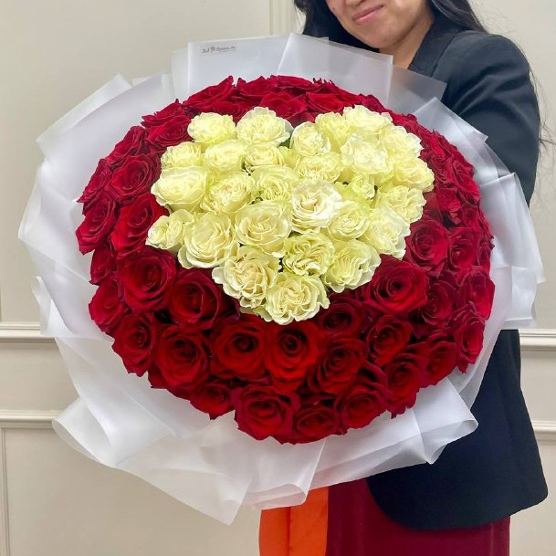 Букет из 101 Розы ПРЕМИУМ