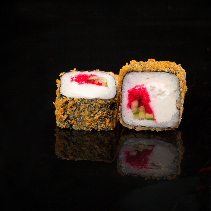 Жареный с крабом