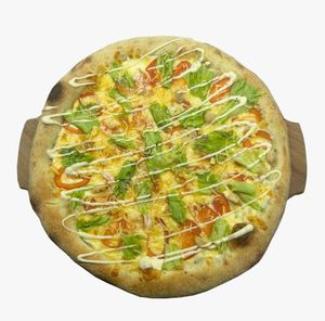 Пицца Цезарь с курицей
