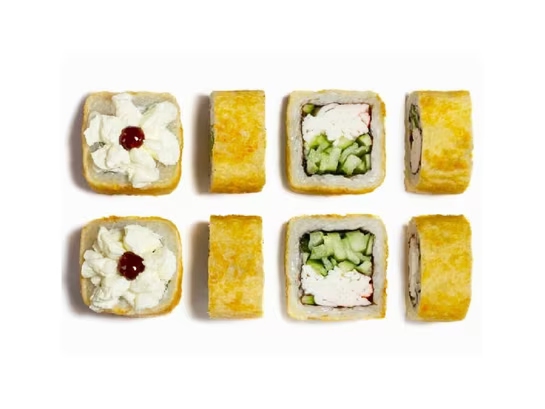 Жареный ролл Фишка с крабом