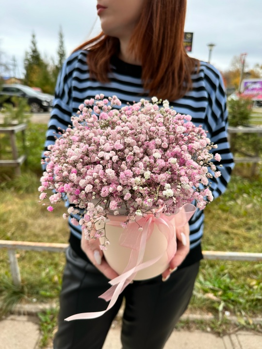 Коробка с гипсофилой