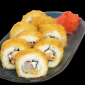 Жареный ролл с креветкой