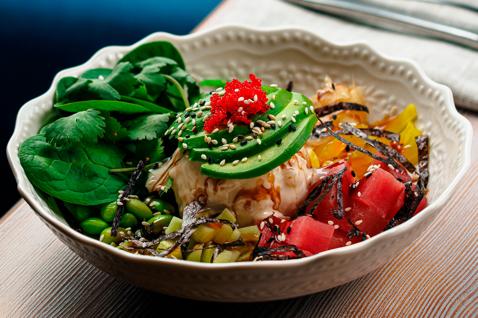 Поке микс с тунцом