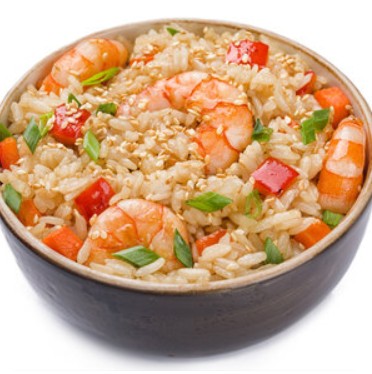 Рис с креветками