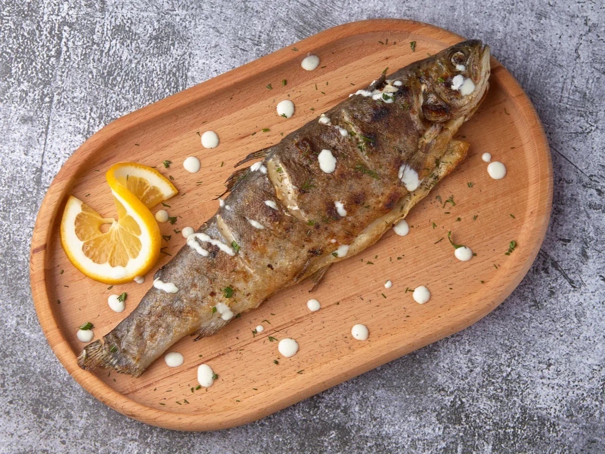 Форель на углях 