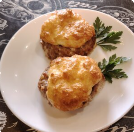 Мясное лукошко с грибами