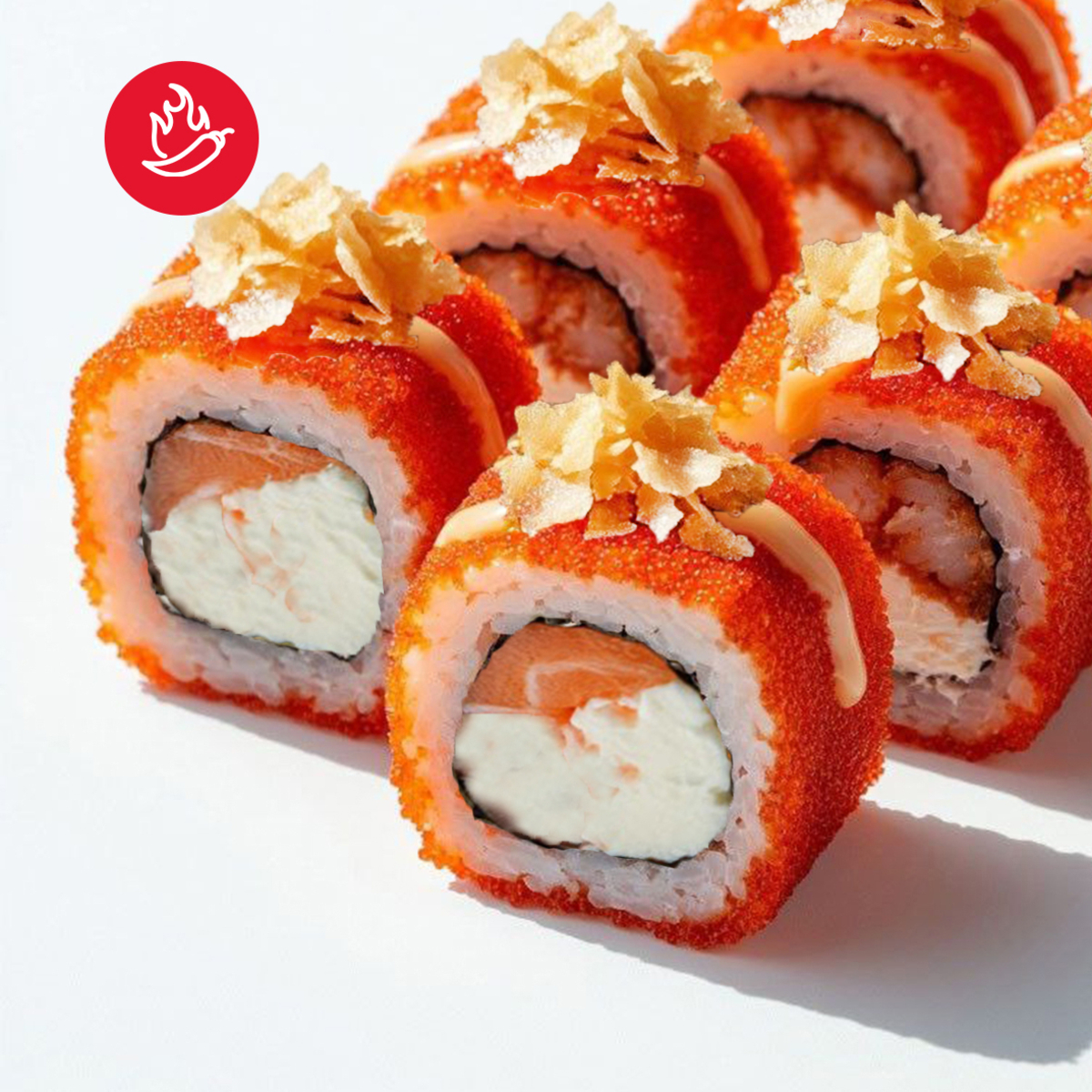 Роллы "Лосось, Икра, Краб"