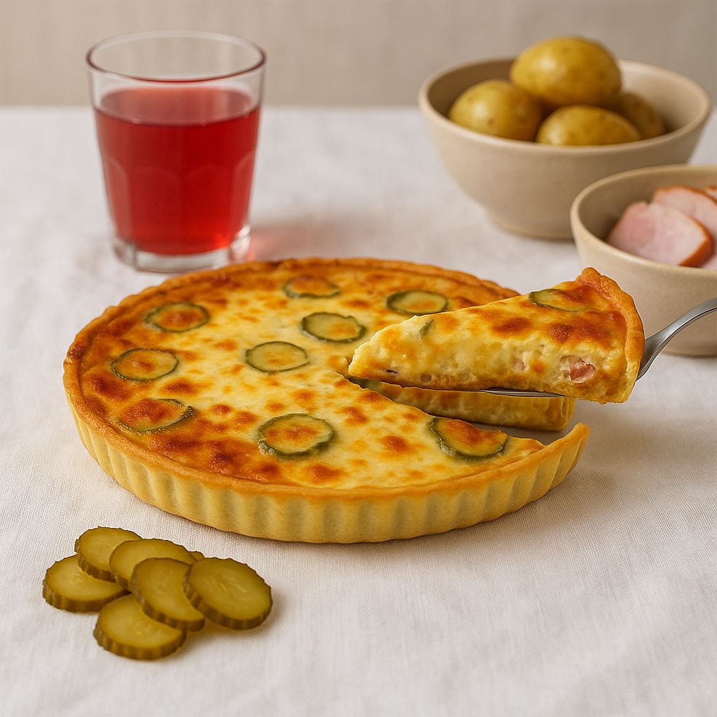 С грудинкой, картошечкой и огурчиками, большой