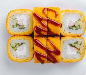Тортилья с курицей темпура