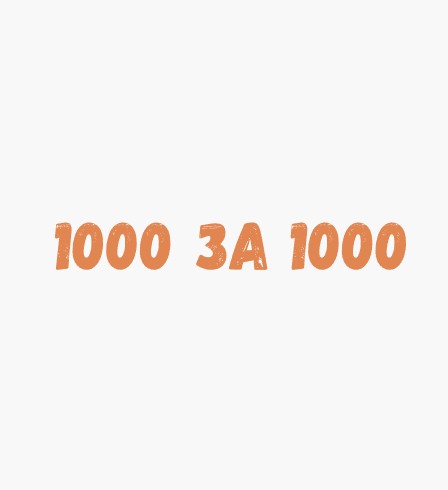 1000 за 1000 - логотип