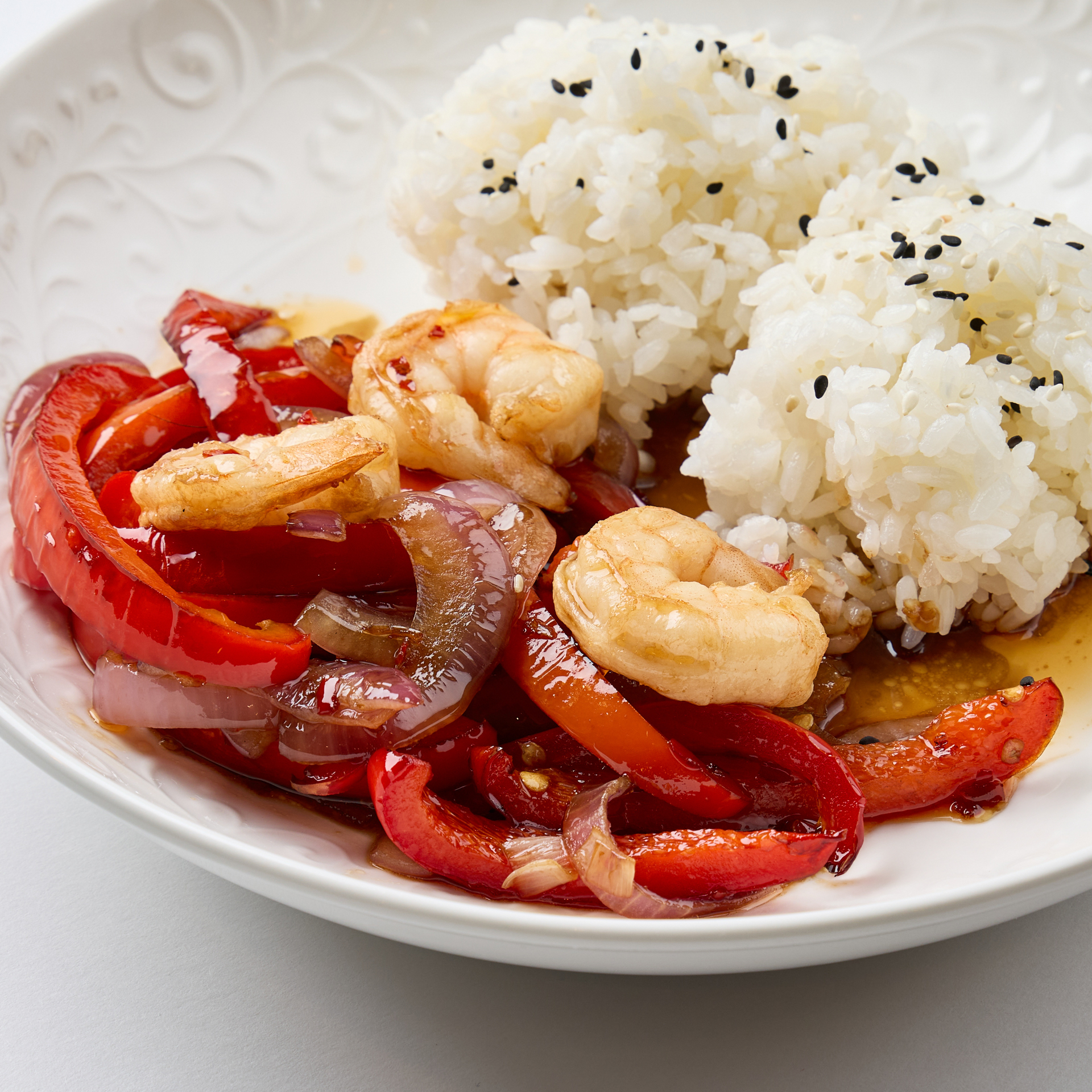 Креветки по-сычуаньски