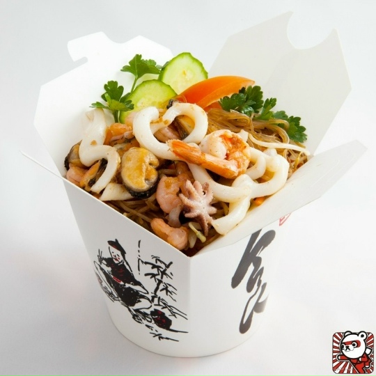 Лапша  Wok c морепродуктами
