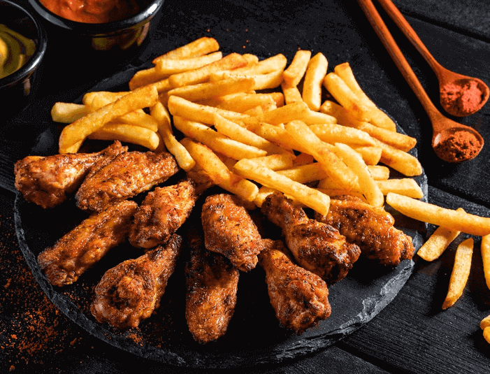 Куриные крылышки в Тайском или BBQ соусе