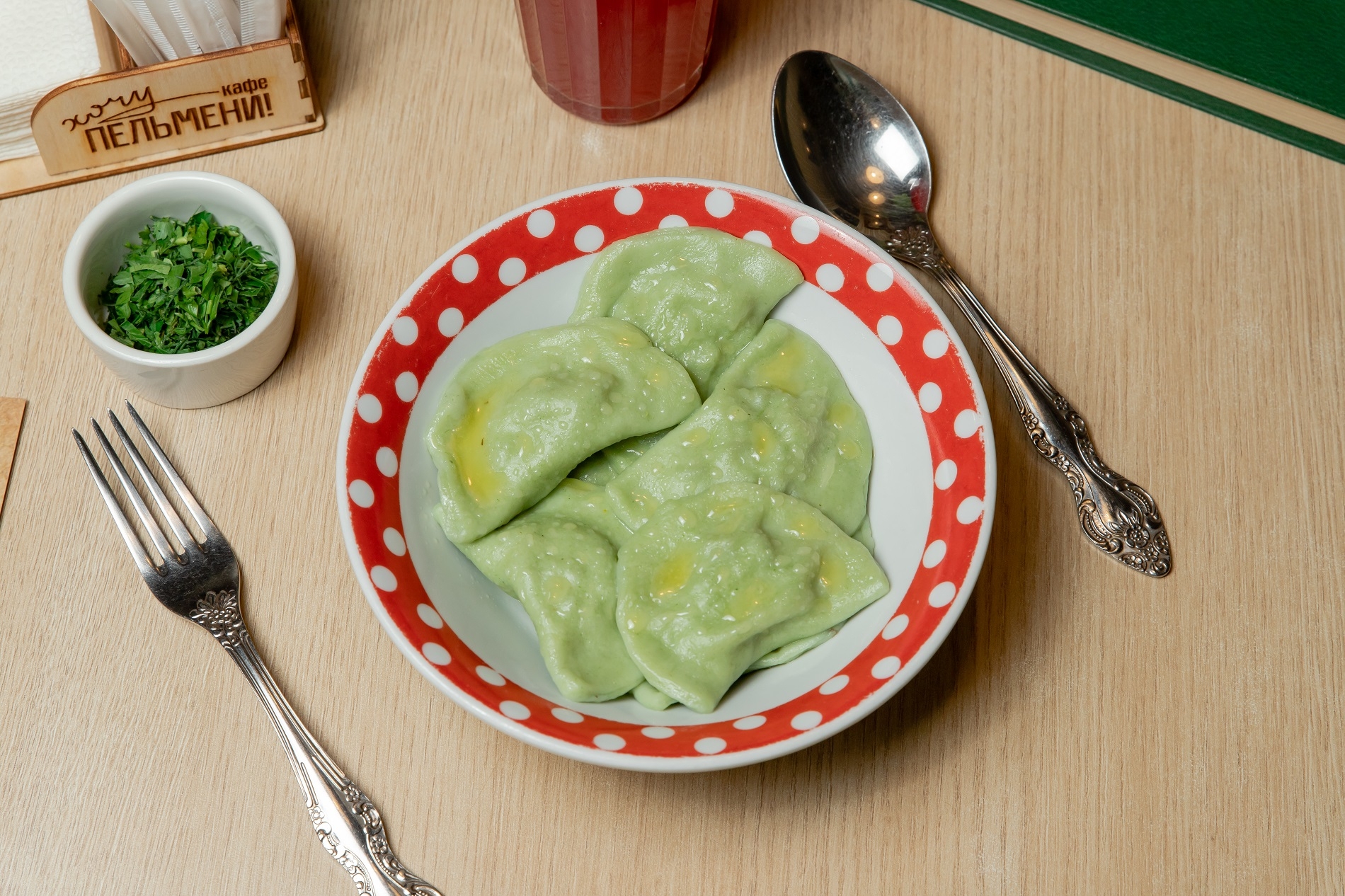 Вареники с картофелем и грибами средняя порция