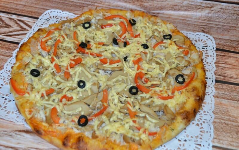 Пицца с кур. и грибами