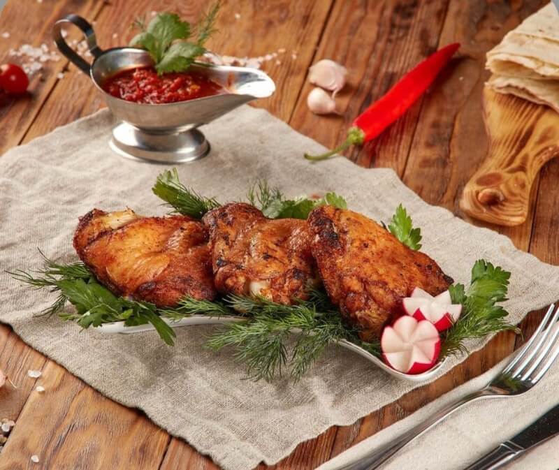 Шашлык из куриного бедра
