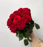 Букет из 11 красных роз 50 см, букет цветов с днем рождения, букет живых цветов, Россия