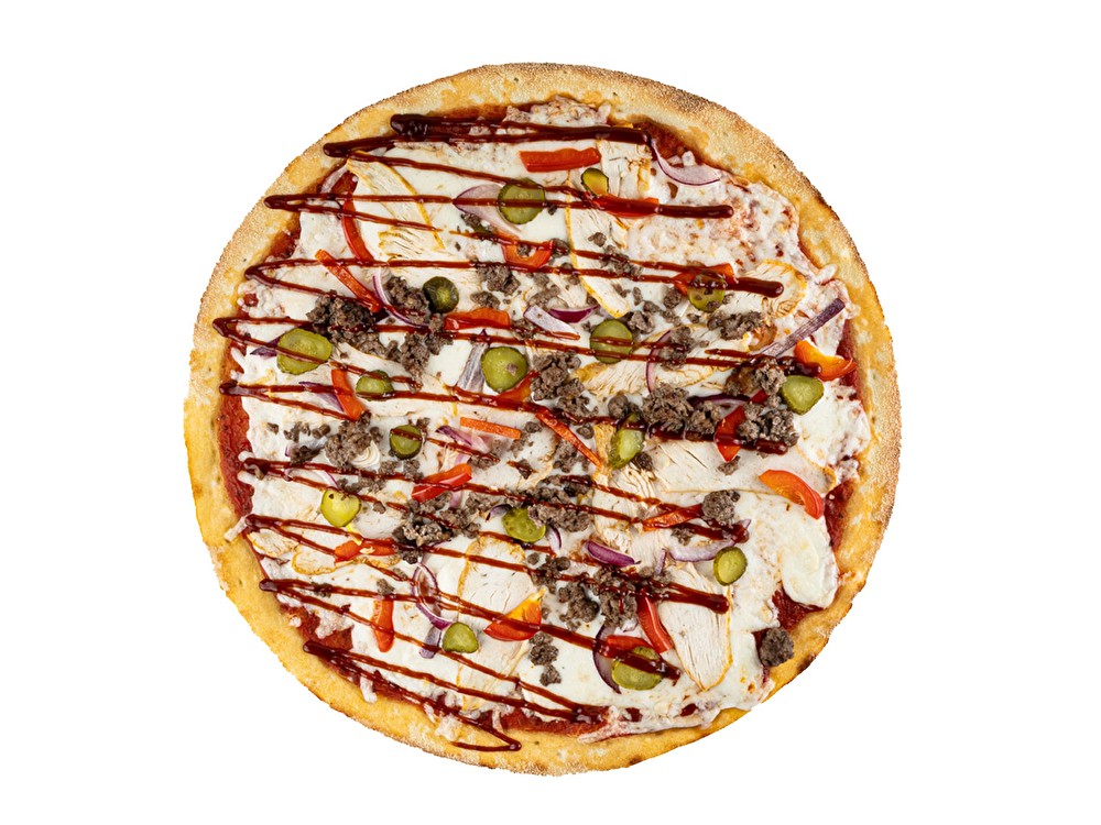 Пицца Говядина с курицей 25см пышное тесто