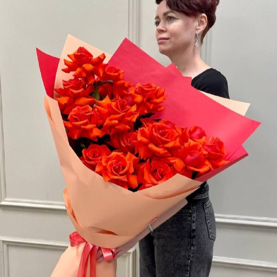 Букет ГИГАНТ из французской розы