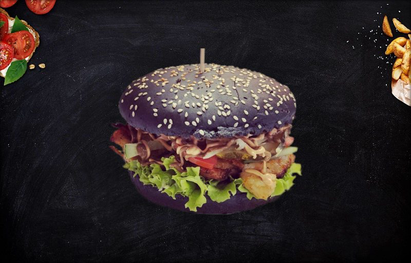 Black chicken Burger