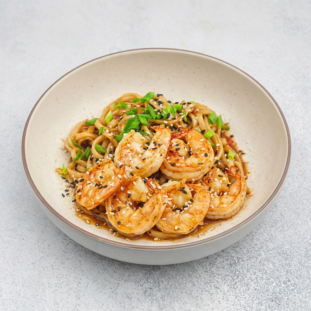 Удон двойная креветка