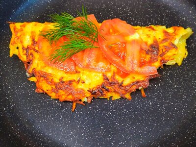 Дранник по-русски с курочкой в сливках